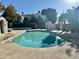 Sparkling community pool with ample deck space at 9209 N 59Th Ave # 105, Glendale, AZ 85302
