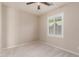 Simple bedroom with ceiling fan and window shutters at 941 S 200Th Ln, Buckeye, AZ 85326