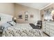 Bright bedroom featuring a comfortable bed and ample storage at 1045 E Cloud Rd, Phoenix, AZ 85086