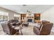 Cozy living room with stone fireplace and built-in shelving at 1045 E Cloud Rd, Phoenix, AZ 85086