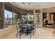 Breakfast nook with scenic backyard views at 10542 E Skinner Dr, Scottsdale, AZ 85262