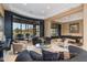 Spacious game room with pool table and seating area at 10542 E Skinner Dr, Scottsdale, AZ 85262