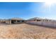 Large backyard with gravel and block wall at 11980 S 173Rd Ave, Goodyear, AZ 85338