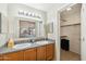 Clean bathroom with double sinks and a large vanity at 14444 W Moccasin Trl, Surprise, AZ 85374