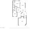 1587 sq ft floor plan featuring 2 bedrooms, 2 baths, living room, dining area, Gathering room and a 2 car garage at 14444 W Moccasin Trl, Surprise, AZ 85374