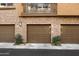 Attached garages with brick exterior, offering secure parking at 17850 N 68Th St # 3027, Phoenix, AZ 85054