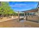 Backyard view showing patio, firepit and storage shed at 20219 N 10Th Ave, Phoenix, AZ 85027