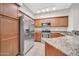 Kitchen with stainless steel appliances and granite countertops at 2150 W Alameda Rd # 1255, Phoenix, AZ 85085