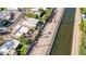 Aerial view of home near canal at 4620 E Montecito Ave, Phoenix, AZ 85018