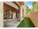 Private patio with view of living room at 540 N May St # 1102, Mesa, AZ 85201