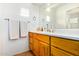 Bathroom with green tile and walk-in shower at 5909 E Sentinel Rock Rd, Cave Creek, AZ 85331