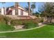 Horseshoe Bay community entrance with lush landscaping at 9047 W Lisbon Ln, Peoria, AZ 85381