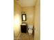 Small bathroom with toilet and vanity at 1915 E Palmcroft Dr, Tempe, AZ 85282