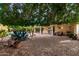 Shady backyard with a pool, lush greenery, and a covered patio area at 418 W Bentrup St, Chandler, AZ 85225