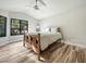 Charming bedroom with wood-look floors and a ceiling fan at 5016 E Marconi Ave, Scottsdale, AZ 85254
