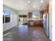 Kitchen with stainless steel appliances and backyard access at 804 W Dana Dr, San Tan Valley, AZ 85143