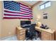 Home office with a large American flag at 15868 E Ponderosa Dr, Fountain Hills, AZ 85268