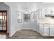 Kitchen nook with a window seat and wood-look floors at 3315 E Hampton Ave, Mesa, AZ 85204