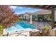 Stunning pool with patio furniture and view of the home at 3476 E Bartlett Pl, Chandler, AZ 85249