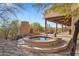 Relaxing backyard oasis with hot tub, grill, and covered patio at 44622 N 20Th St, New River, AZ 85087