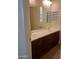 Double vanity bathroom with a large mirror and plenty of storage at 21018 E Calle Luna Ct, Queen Creek, AZ 85142