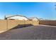 Backyard with gravel and block wall at 2232 W Park St, Phoenix, AZ 85041