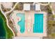 Community lap pool and freeform pool with plenty of lounge chairs at 22811 E Stacey Rd, Queen Creek, AZ 85142