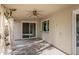 Covered patio with sliding glass doors at 4629 E Florian Ave, Mesa, AZ 85206