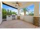 Outdoor kitchen with built-in grill and cabinets at 7514 N 22Nd Pl, Phoenix, AZ 85020