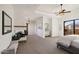 Main bedroom with sitting area and mountain views at 13634 S Canyon Dr, Phoenix, AZ 85048