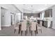 Elegant dining room with a modern table and chairs at 1421 E Weldon Ave, Phoenix, AZ 85014