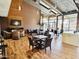 Clubhouse gathering area with comfortable seating, tables, and a fireplace at 2008 E Stacey Rd, Gilbert, AZ 85298