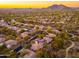 Community overview showing the home's location, mountain views, and neighborhood at 32427 N 71St Way, Scottsdale, AZ 85266