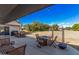 Spacious backyard patio with fire pit and seating area at 850 E Knox Rd, Tempe, AZ 85284