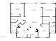 Floor plan showcasing the layout of a two-bedroom, two-bathroom home at 1351 N Pleasant Dr # 2079, Chandler, AZ 85225
