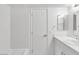 Clean bathroom with white vanity and bathtub at 2040 S Longmore -- # 68, Mesa, AZ 85202