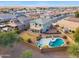 House with a pool and spa, backyard, and neighborhood view at 2924 N Taylor Ln, Casa Grande, AZ 85122