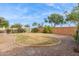 Landscaped backyard with grass and gravel at 2924 N Taylor Ln, Casa Grande, AZ 85122