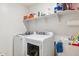 Laundry room with washer, dryer, and utility sink at 2924 N Taylor Ln, Casa Grande, AZ 85122
