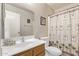 Simple bathroom with single vanity and shower/tub combo at 3630 N French Pl, Casa Grande, AZ 85122