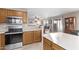 Kitchen with island and stainless steel appliances at 3630 N French Pl, Casa Grande, AZ 85122