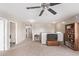 Spacious loft area with TV and built-in shelves at 3630 N French Pl, Casa Grande, AZ 85122