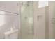 Clean bathroom with a shower stall and toilet at 4599 N Village Pkwy, Litchfield Park, AZ 85340