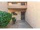 Exterior view of condo building with private entrance at 8651 E Royal Palm Rd # 105, Scottsdale, AZ 85258