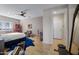 Bedroom with blue rug and built-in shelving at 15816 E Brittlebush Ln, Fountain Hills, AZ 85268