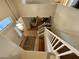 View of the entryway, staircase, and living room from above at 2264 S Sorrelle --, Mesa, AZ 85209