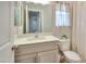 Bathroom with single vanity and toilet at 6293 N Telly Ln, Casa Grande, AZ 85194