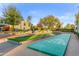 Enjoyable shuffleboard court with surrounding landscape at 8437 N 84Th Pl, Scottsdale, AZ 85258