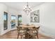 Breakfast nook with a view of the pool and patio at 9446 E Romping Rd, Carefree, AZ 85377