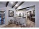 Kitchen with breakfast bar, granite counters, and stainless steel appliances at 9446 E Romping Rd, Carefree, AZ 85377